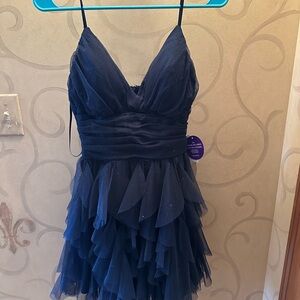 Windsor Elegant Navy Blue Layered Dress size 9
